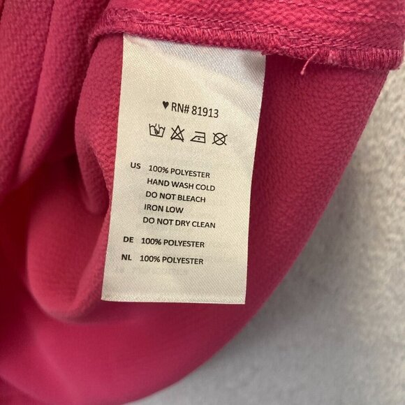 Cooper & Ella Coral Peyton Double Tiered Tank Top Small Fuchsia Pink Sleeveless - Picture 12 of 12